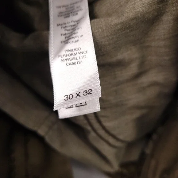 DUER N2X Relaxed Fit Pants Mens 30x32 Olive Green Stretch Performance Casual - Picture 4 of 14